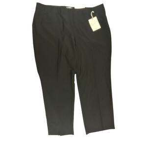 Cato 24W Trouser Pants Black Curvy Stretch Waist Zip Gap-Free Fit